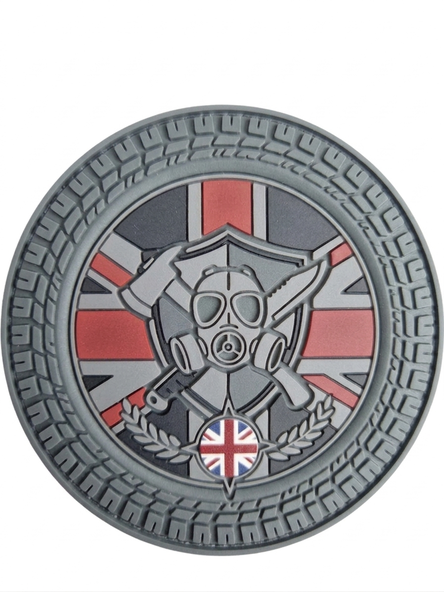 PRE ORDER. LIMITED EDITION STEALTH UKPN PVC Patch with Velcro backing